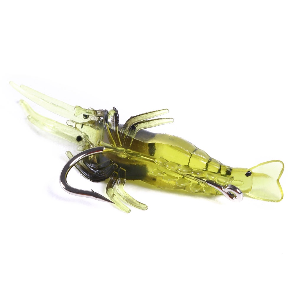 HENGJIA 500Pcs soft shrimp umpan pancing swimbait fishing lure ikan bait tackle