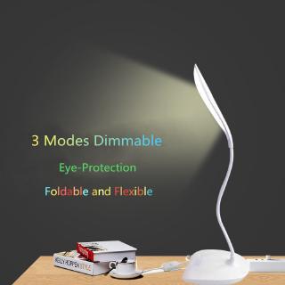 Dipimpin Lipat Lampu Meja Isi Ulang 3 Mode Sentuh Dimmable