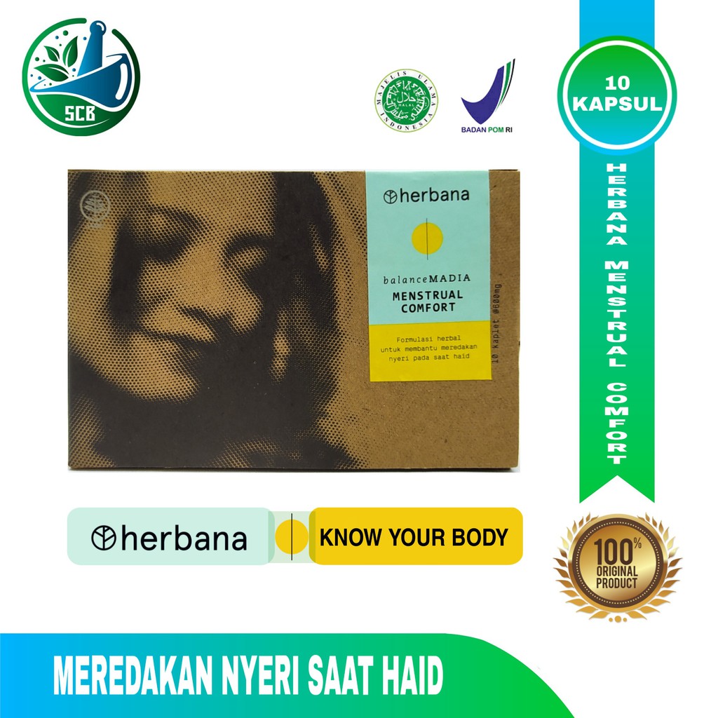 Herbana Balance Madia - Menstrual Comfort - Membantu meredakan nyeri haid