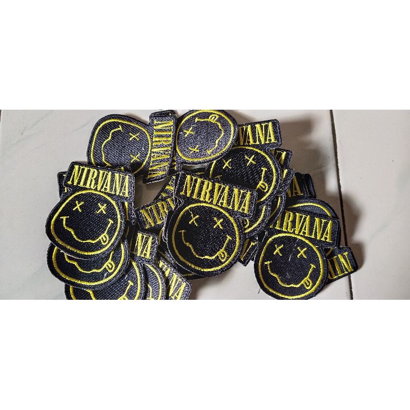 emblem patch bordir nirvana