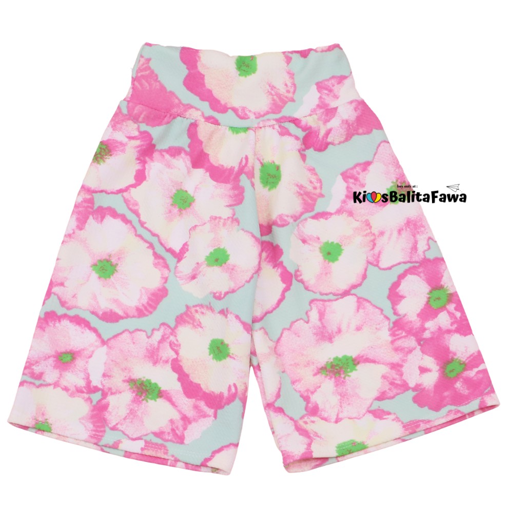 Kulot Anak Motif Uk. 2-3 th / Celana 3/4 Balita Celana Motif Kulot Pants Celana Anak Perempuan Murah