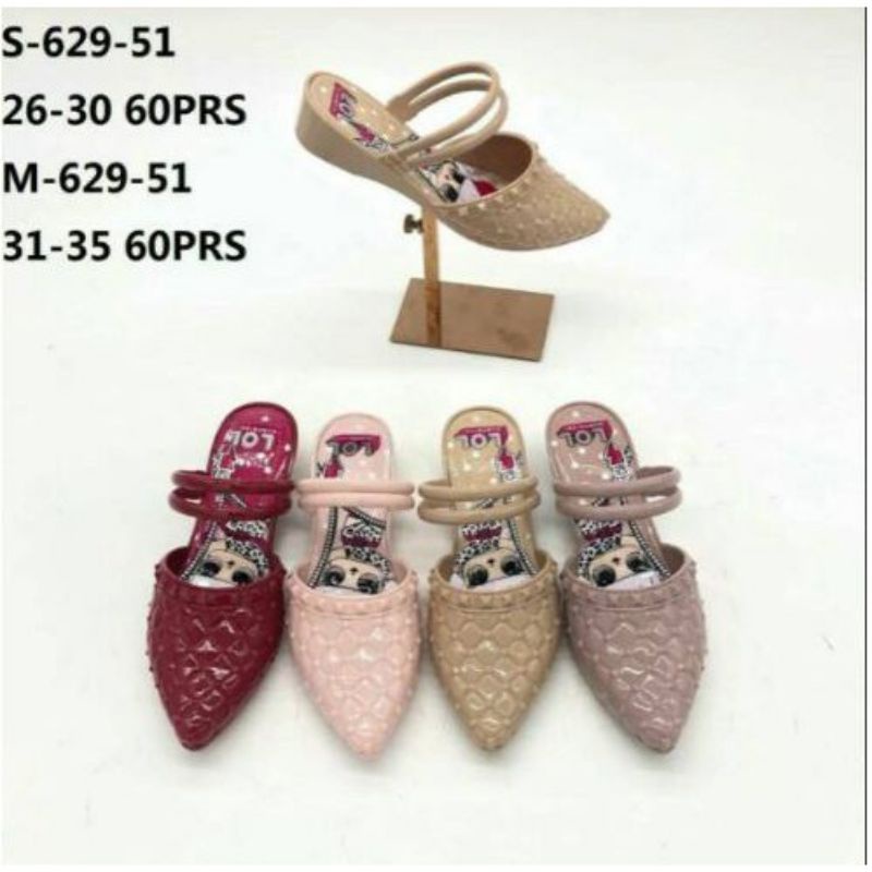 *NEW* Sandal Karet Jelly WEDGES Anak Perempuan Gambar IMPORT PREMIUM