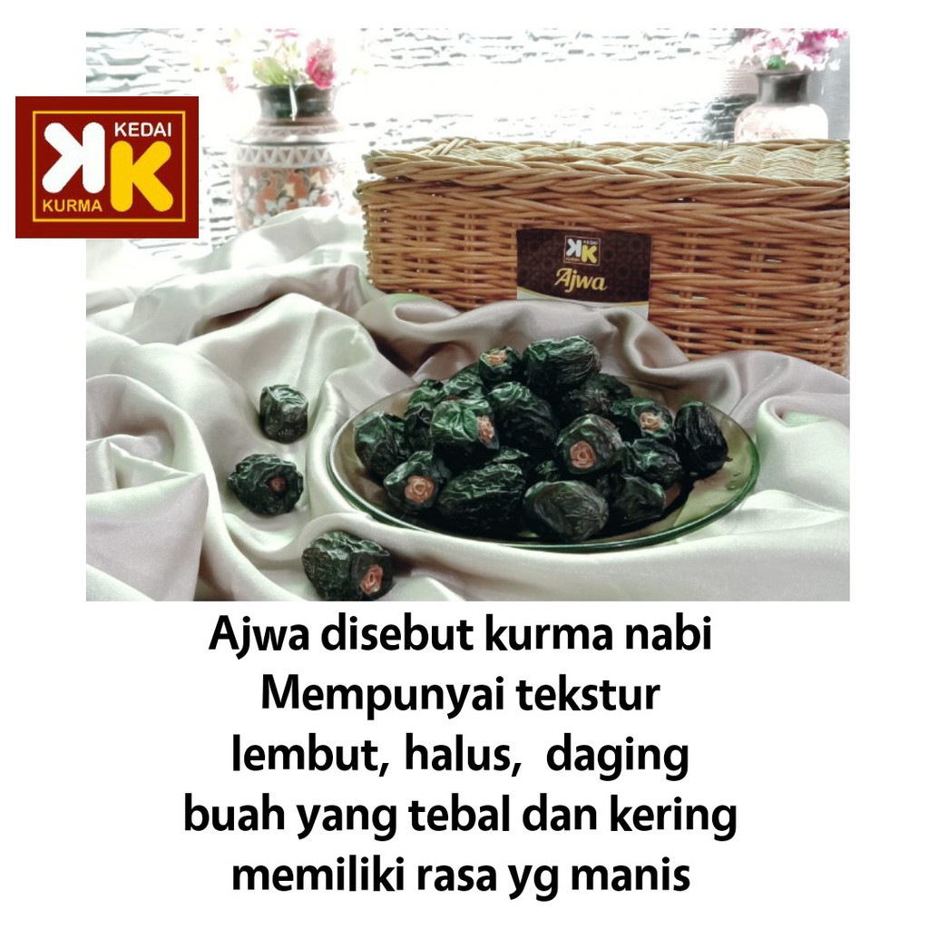 

Kurma Ajwa Delight Kurma Nabi 250gr / 500gr / 1KG