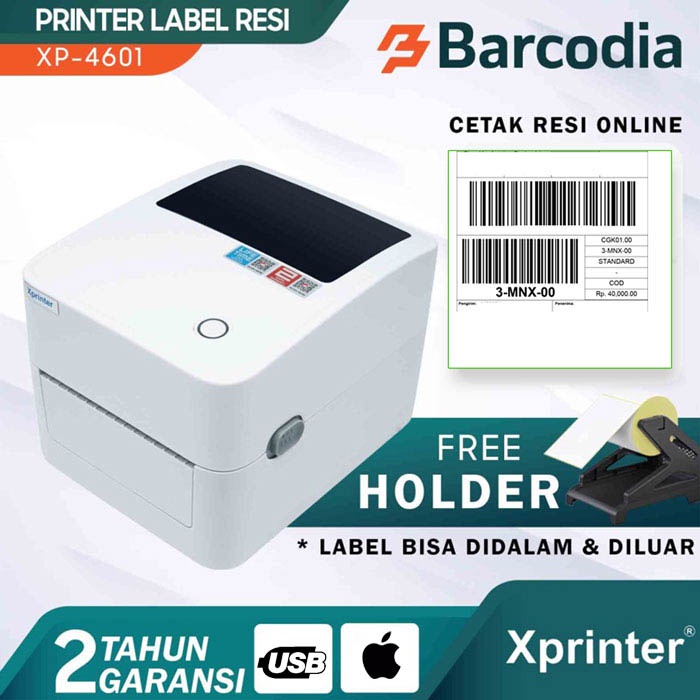 PRINTER BARCODE / CETAK RESI XP 4601 USB FREE LABEL