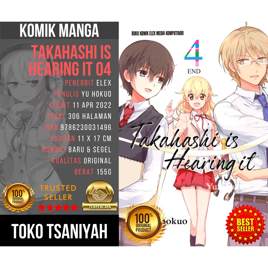 Komik Romantis Remaja Takahashi is Hearing It 04 Yu Hokuo Komik Romance Jepang Komik Manga Anime Man