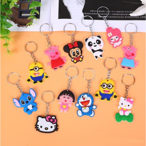 PEACH - Gantungan Kunci Karakter Unik Keychain PVC Souvenir / Souvenir Gantungan Kunci Karakter Lucu G210-7