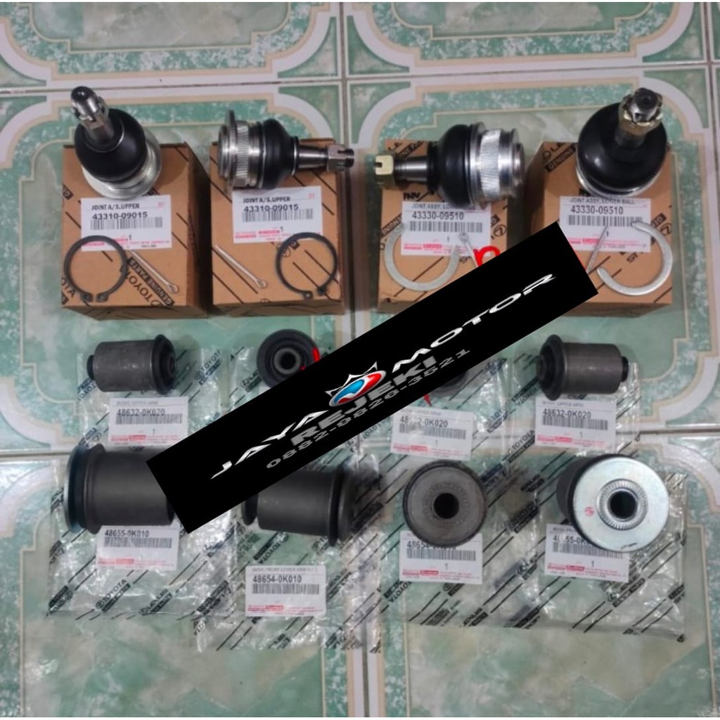 ball joint dan bushing arm atas bawah komplit Toyota INNOVA 12PCS