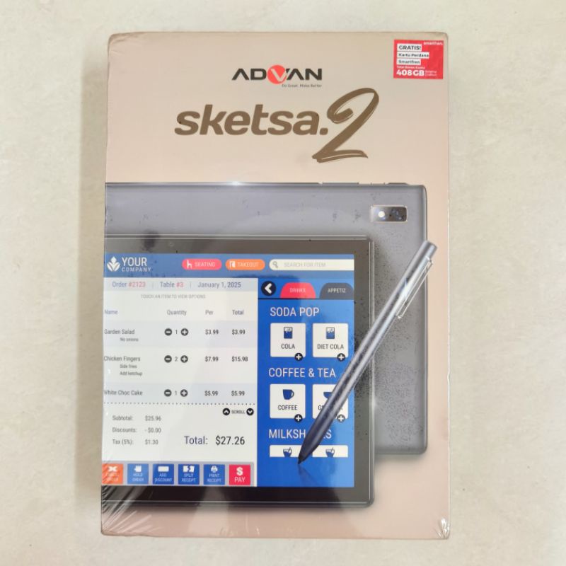 Advan Tab Sketsa 2 4/64 Gb 4GB 64GB Android 11 Tablet Garansi Resmi