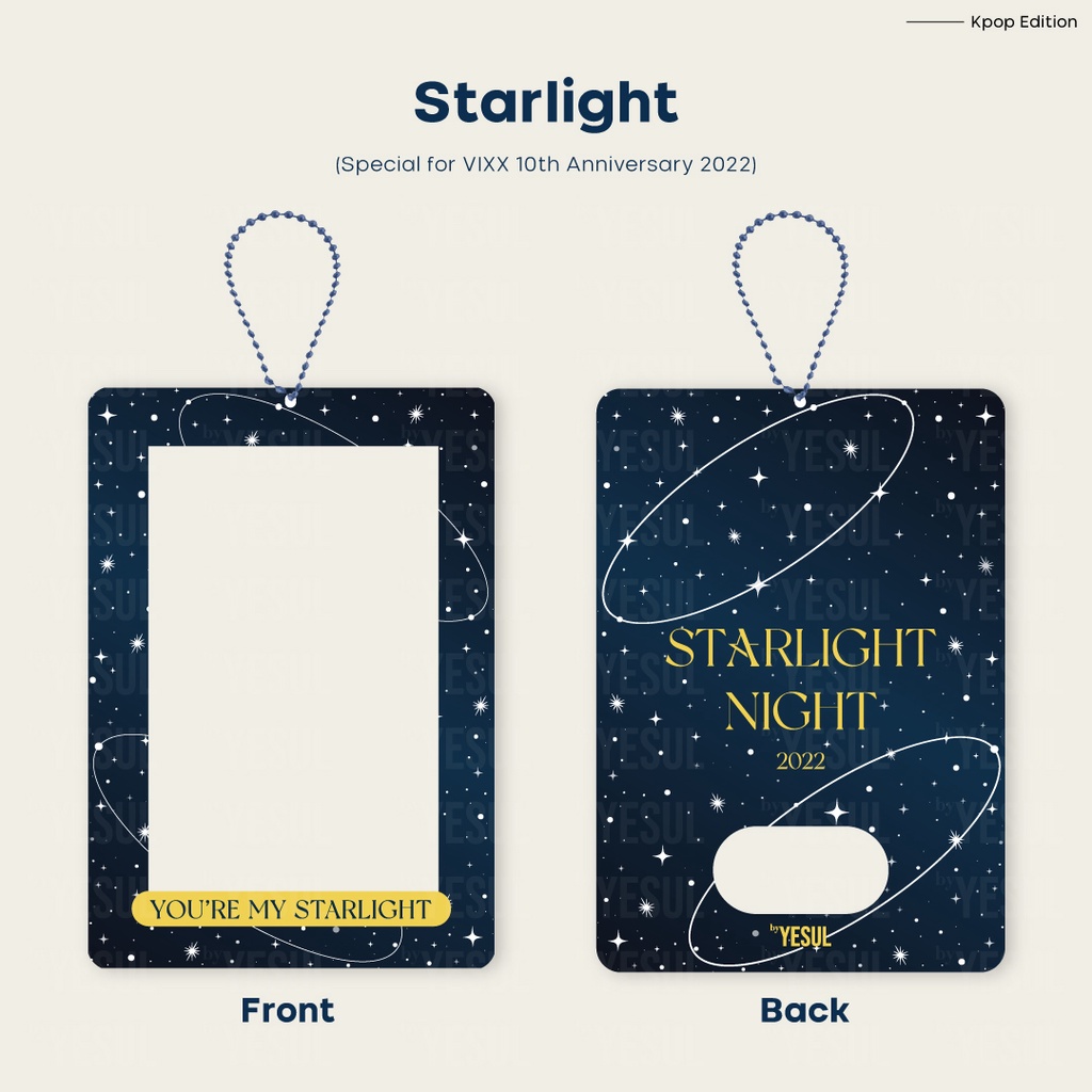 Acrylic Photocard Holder "VIXX Starlight" Edition 2022 | N LEO KEN RAVI HYUK