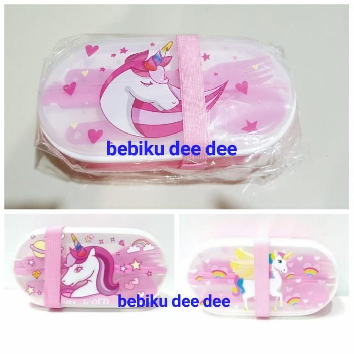 Lunch Box 2Tingkat/Kotak Makan Karakter/Box Makan 2Tingkat Unicorn