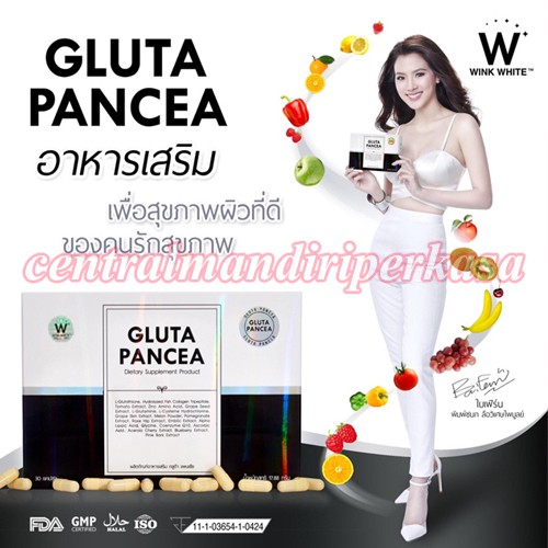 vitamin Pemutih Wajah Yang Aman Gluta Pancea By Wink White Hologram Asli Gluta Pancea Original