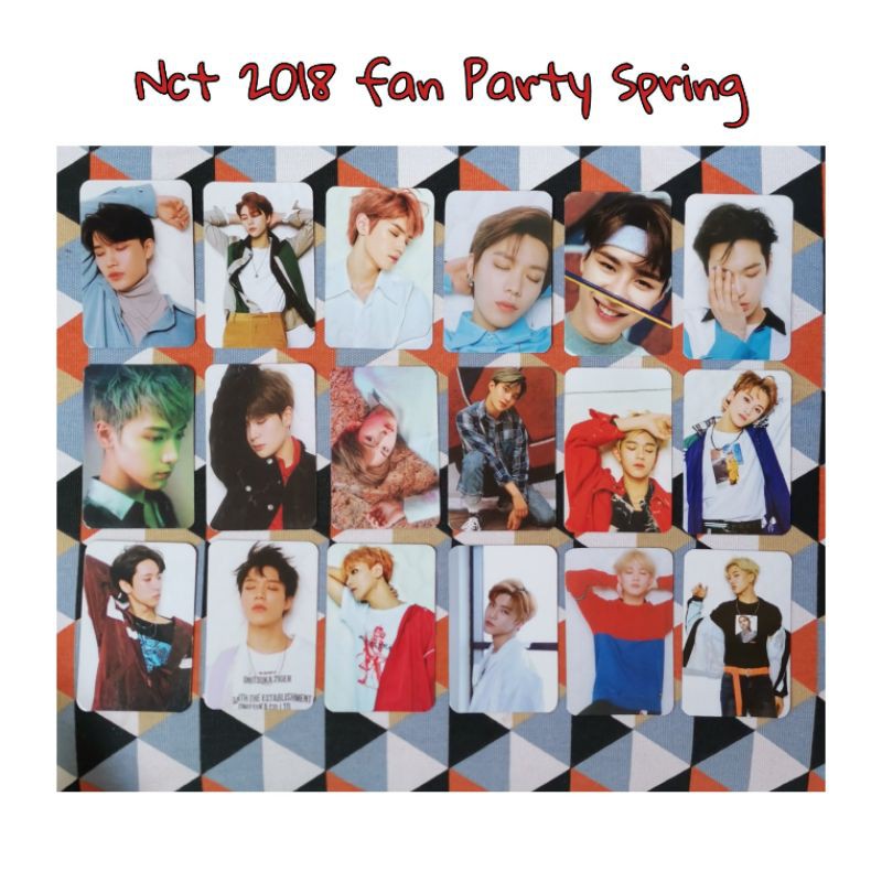 PHOTOCARD NCT 2018 FAN PARTY SPRING unofficial