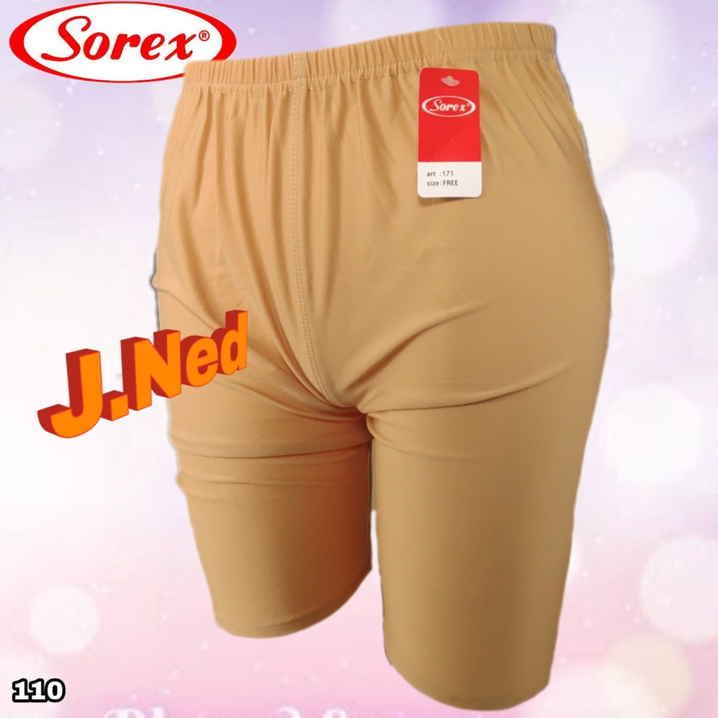 J110 - CELANA PENDEK STRIT, CELANA SENAM WANITA SOREX SIZE M/L DAN XL/XXL HARGA PER 1PCS