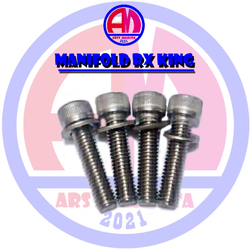 Baut Manifold Manipul Rk King Stainless Asli Merk THE SS304 Kunci L5