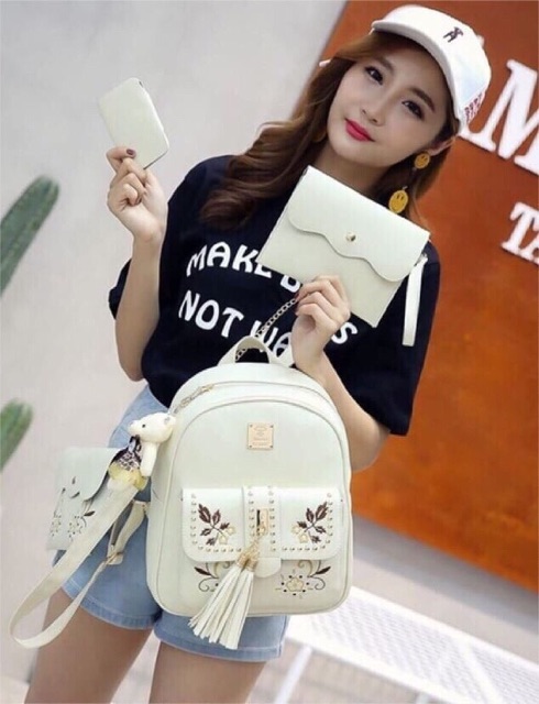 (COD)Backpack Ransel Sayour 4in1 Termurah fashion Korea