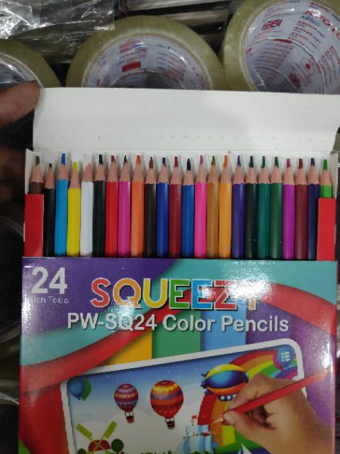 Pensil Warna 24 Warna SQUEEZY-1