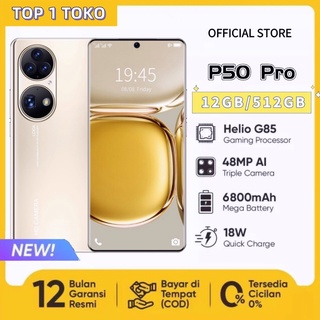 【TOP1 TOKO】[Baru 2022] hp P50 Pro 16GB+512GB Smartphone  Layar warna primer 7.6 inci hiburan belajar game ponsel pintar