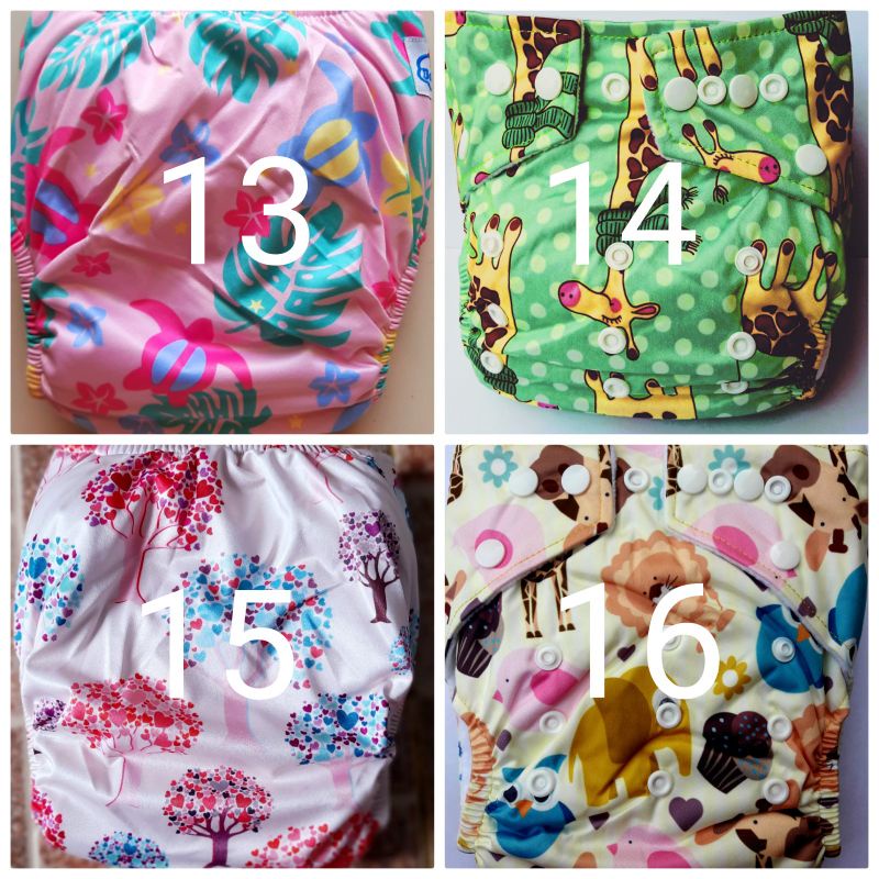 POPOK KAIN CUCI ULANG / CLOTH DIAPER/ CLODI BABYLAND +2 INSERT MICROFIBER