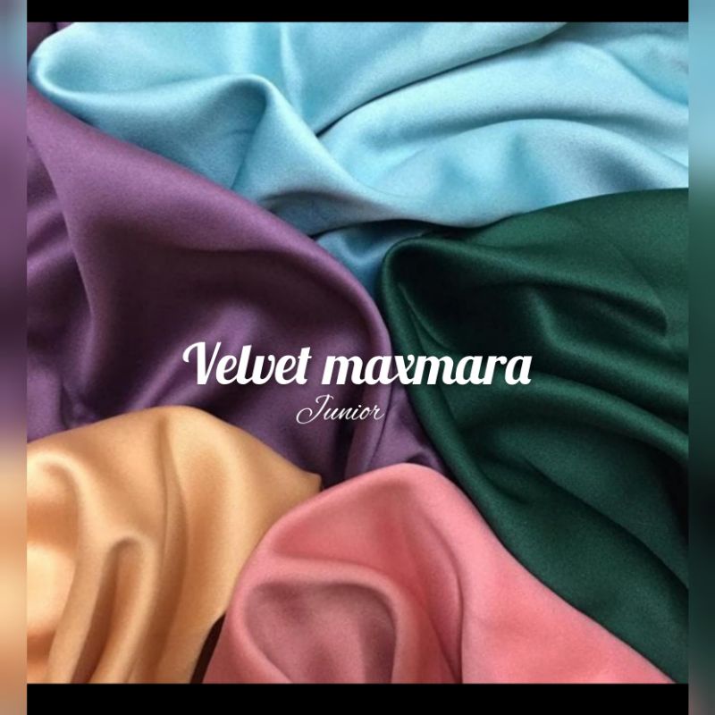 SATIN MAXMARA VELVET, BAHAN GAMIS, SERAGAMAN, GAUN PNGANTIN, FURING TILE/BRUKAT
