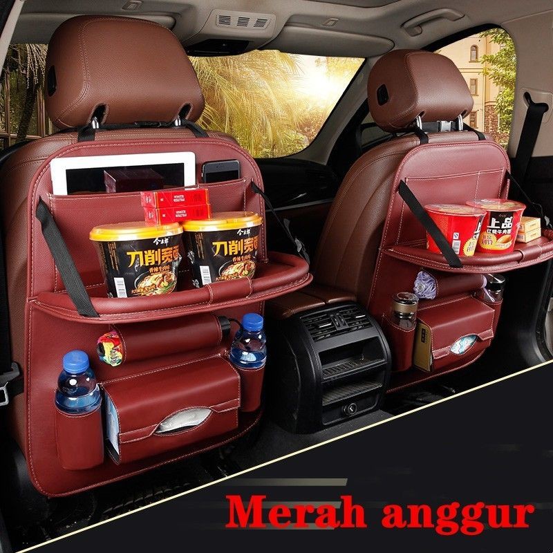 TAS Mobil Car Seat Organizer Premium Leather kualitas mewah