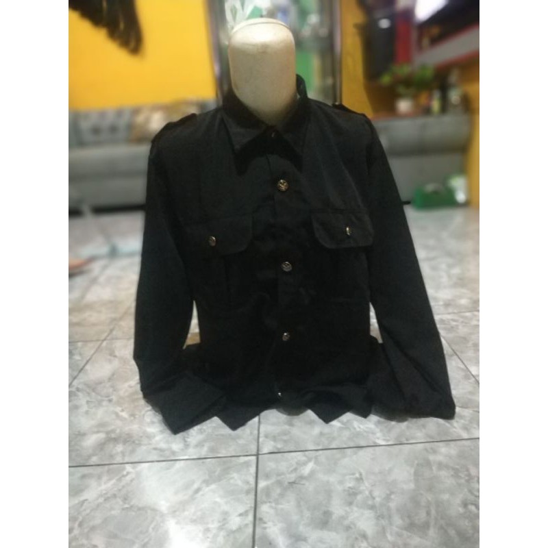 Jual Seragam Safari Baju Safari Setelan Security Lengan Panjang Shopee Indonesia