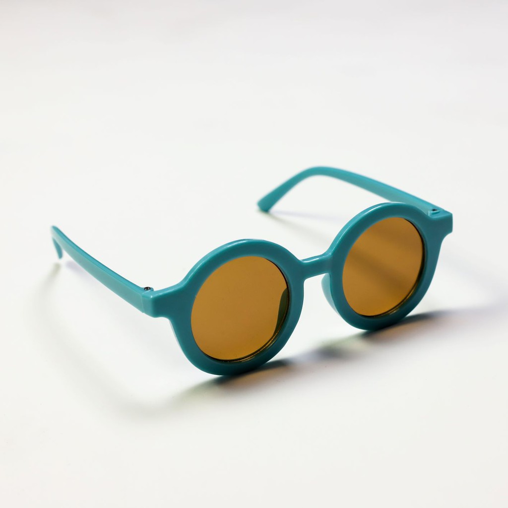 BDOSTORE | Kacamata Anak Balita O Bulat | 0 - 12 Bulan-Blue