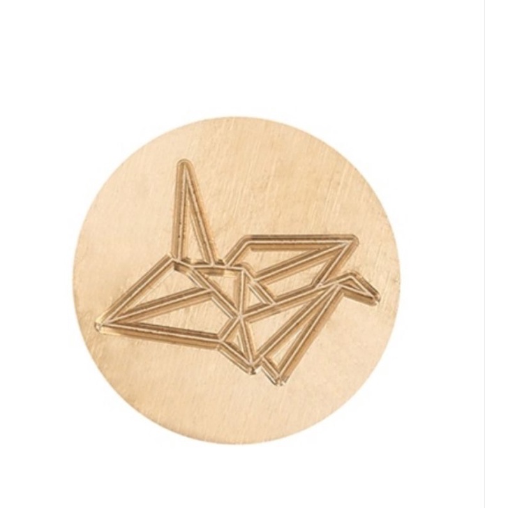 

Seal wax coin siap pakai stempel undangan, jualan, journaling, dll Details Bangau kertas