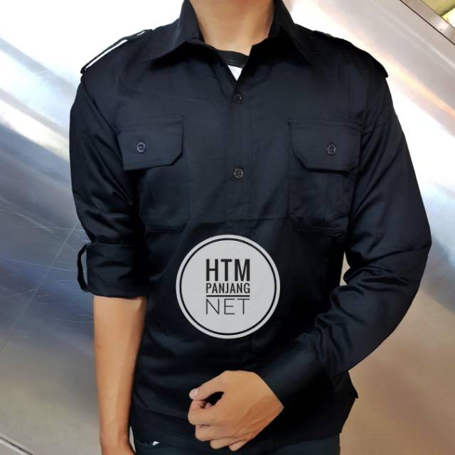 TERMURAH KEMEJA BAJU SERAGAM NET TV NETTV TRANSTV TRANS7 PDL LAPANGAN HITAM POLOS