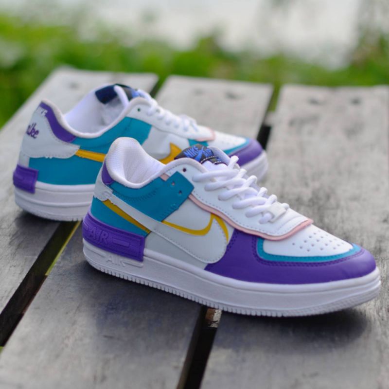 100% IMPORT PREMIUM 0NIKE AIR FORCE 1 ONE SHADOW PACK IVORY SPRUCE AURORA PREMIUM QUALITY