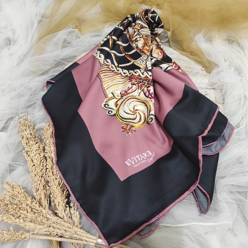 Hijab Turki Segi Empat Kerudung Jumbo 110cm