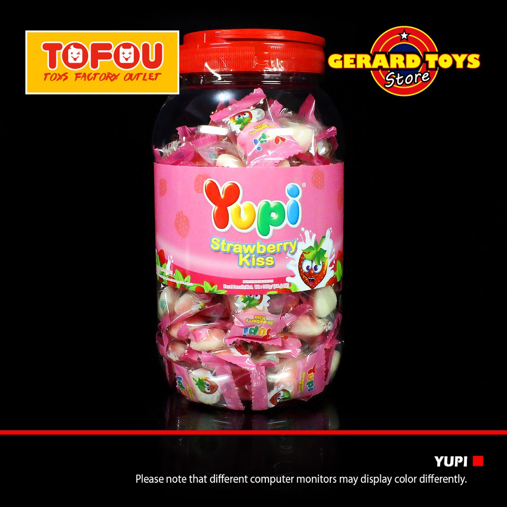 

Permen Yupi Strawberry Kiss Toples isi 125pcs MURAH BANGET