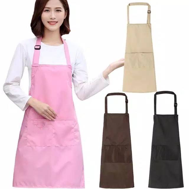 Celemek apron murah bahan drill