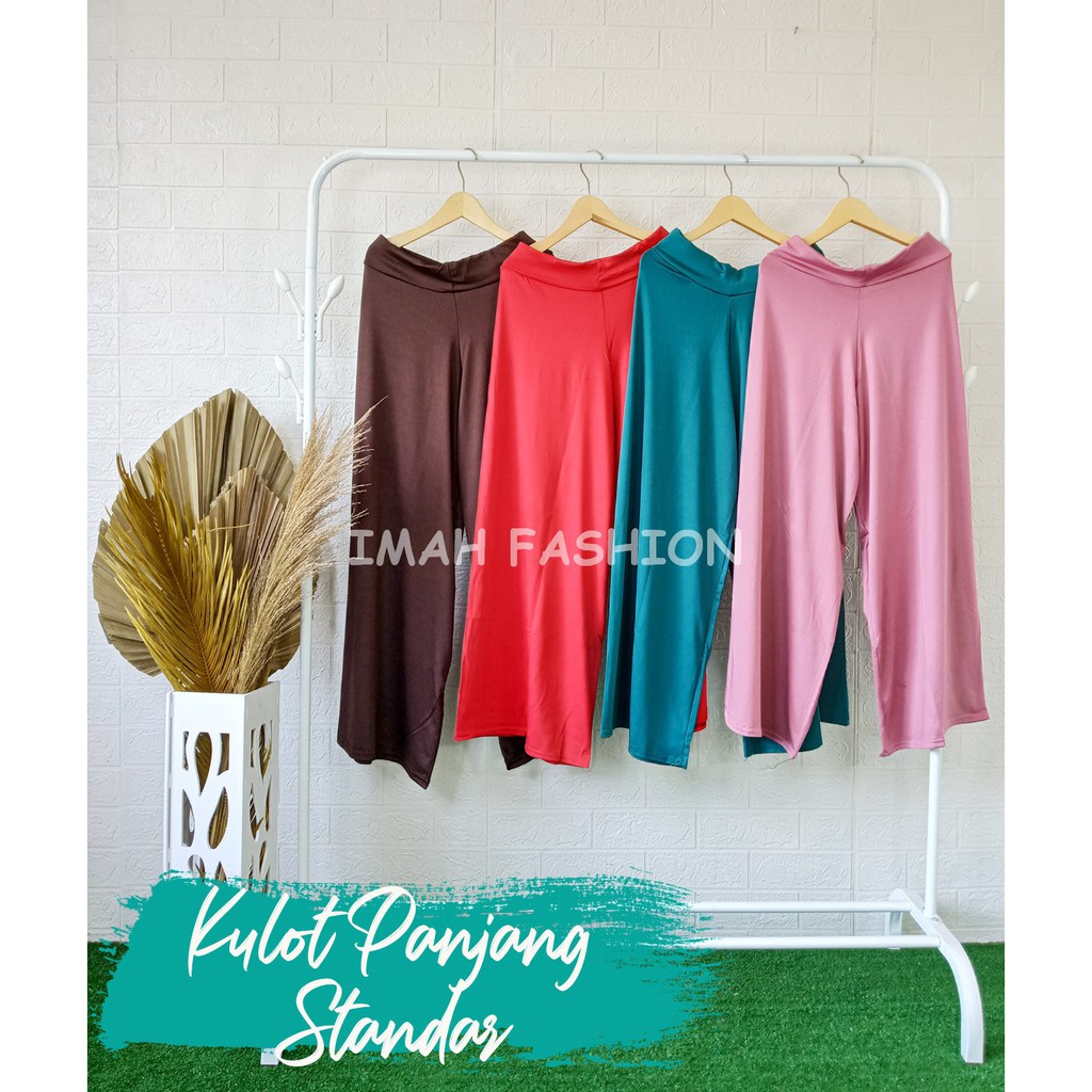 CELANA PANJANG WANITA POLOS KULOT PANJANG WANITA BAHAN JERSEY BB 40-85kg MURAH BISA COD