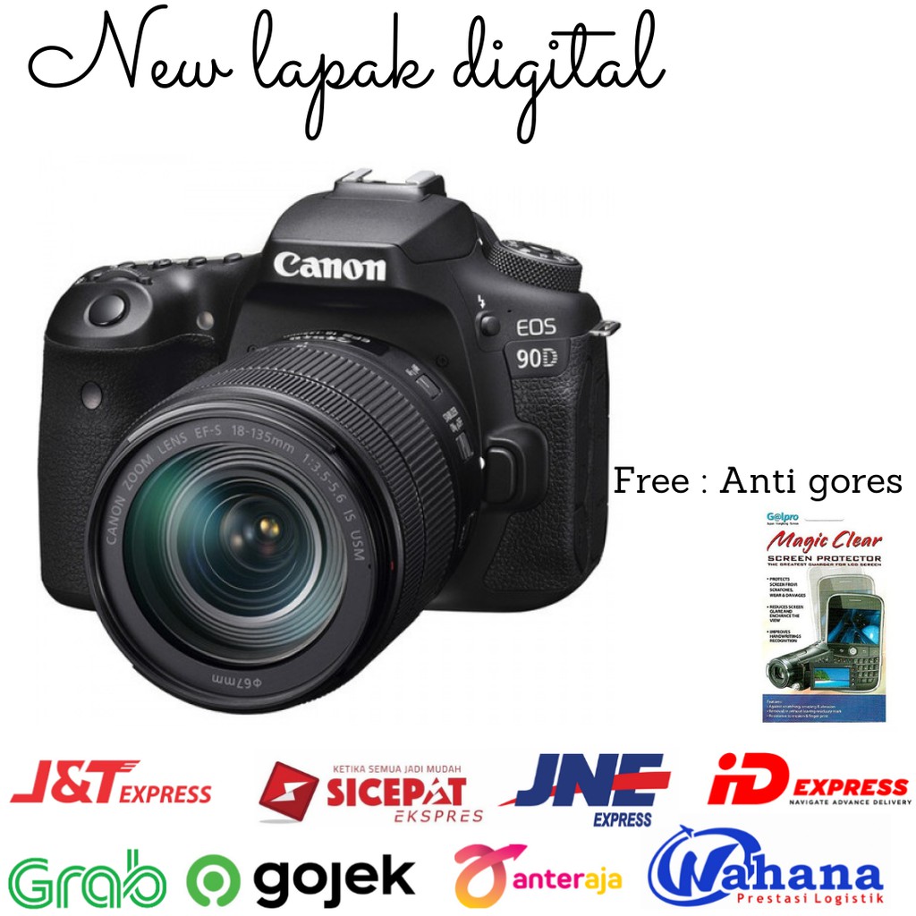 Canon EOS 90D kit 18-135 mm IS STM-GARANSI RESMI