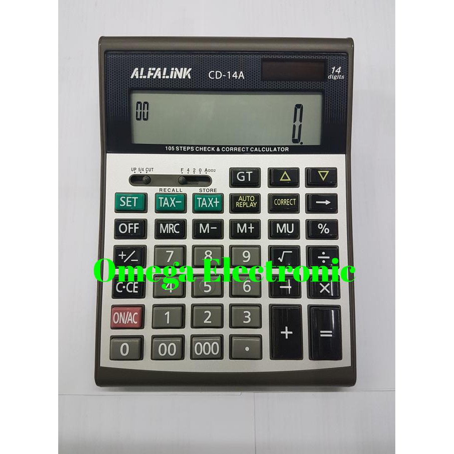 

Alfalink Calculator Cd-14A - Kalkulator Meja Check Correct 14 Digits