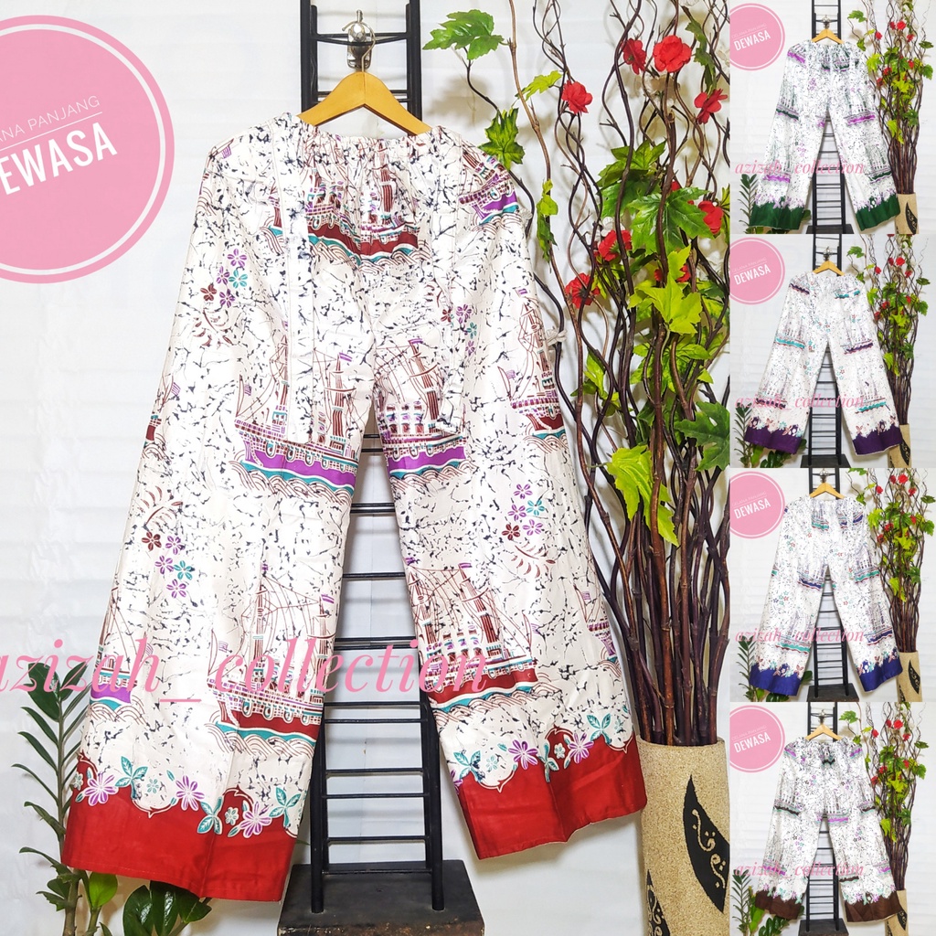Celana Tidur Kulot Panjang Dewasa Bahan Rayon
