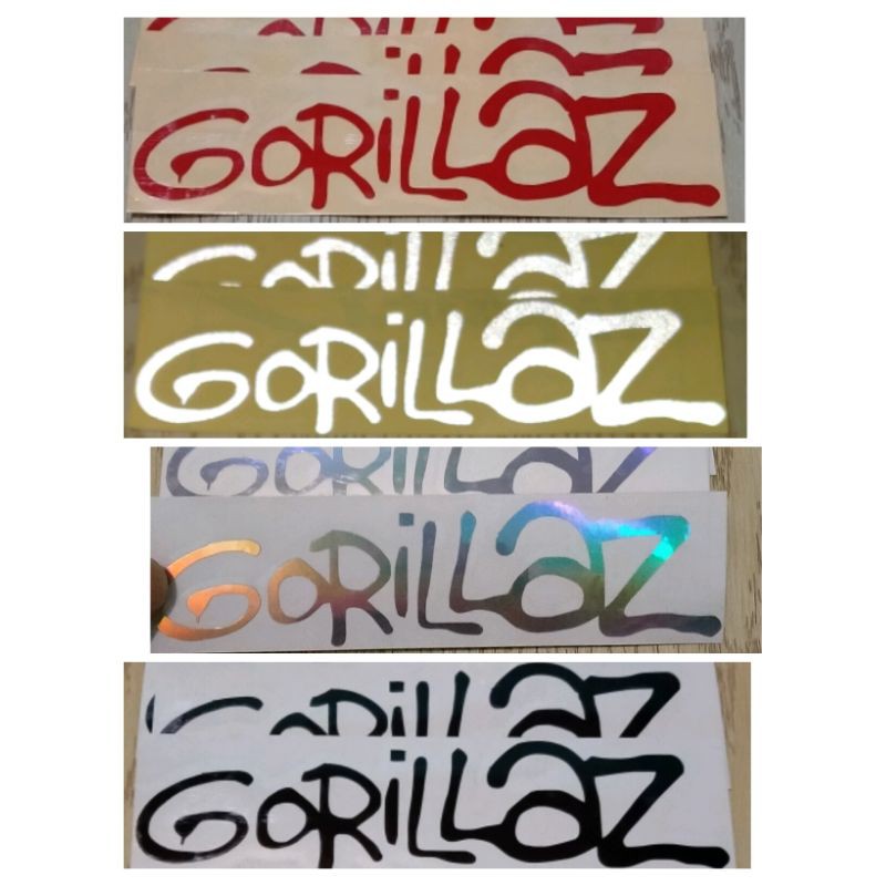 STICKER GORILAZ CTTING