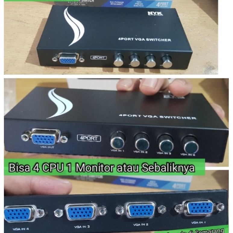 Switcher Vga 4 Slot Vga Switch 4 Port input 4 Output 1