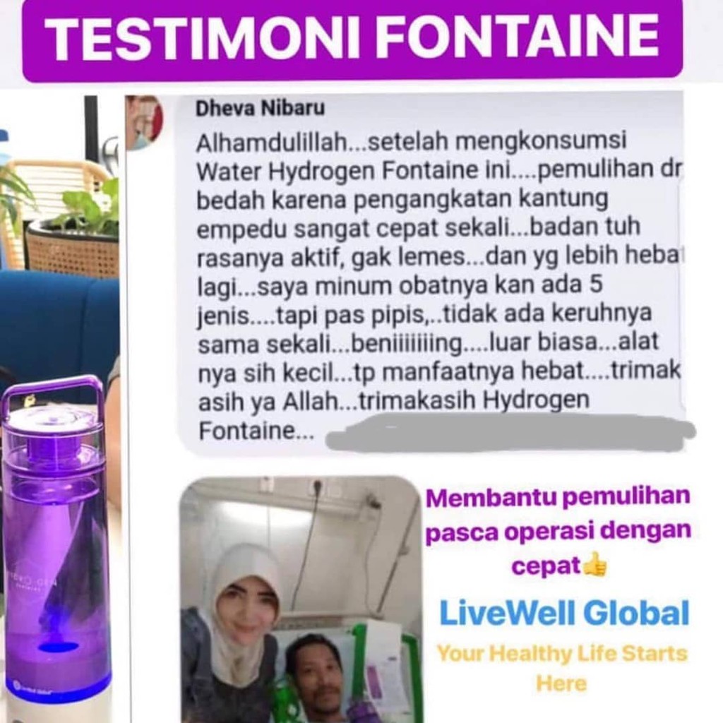 Hydrogen Fontaine Inhaler Pem Inhaler Air Hidrogen Alkali Limited Edition Livewell Global Shopee Indonesia