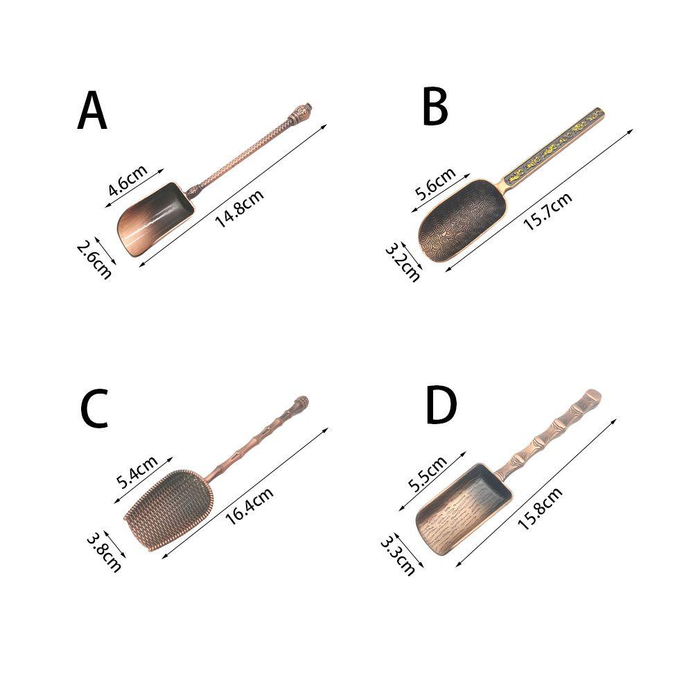 【 ELEGANT 】 Sendok Teh Mini Tembaga Sendok Teh Chinese Kongfu Tea Ceremony Chooser Holder Tea Tools Aksesoris