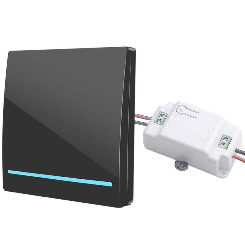 Terbaru ! SMATRUL Saklar Lampu Wireless Switch RF 433Mhz with Receiver - WHK01