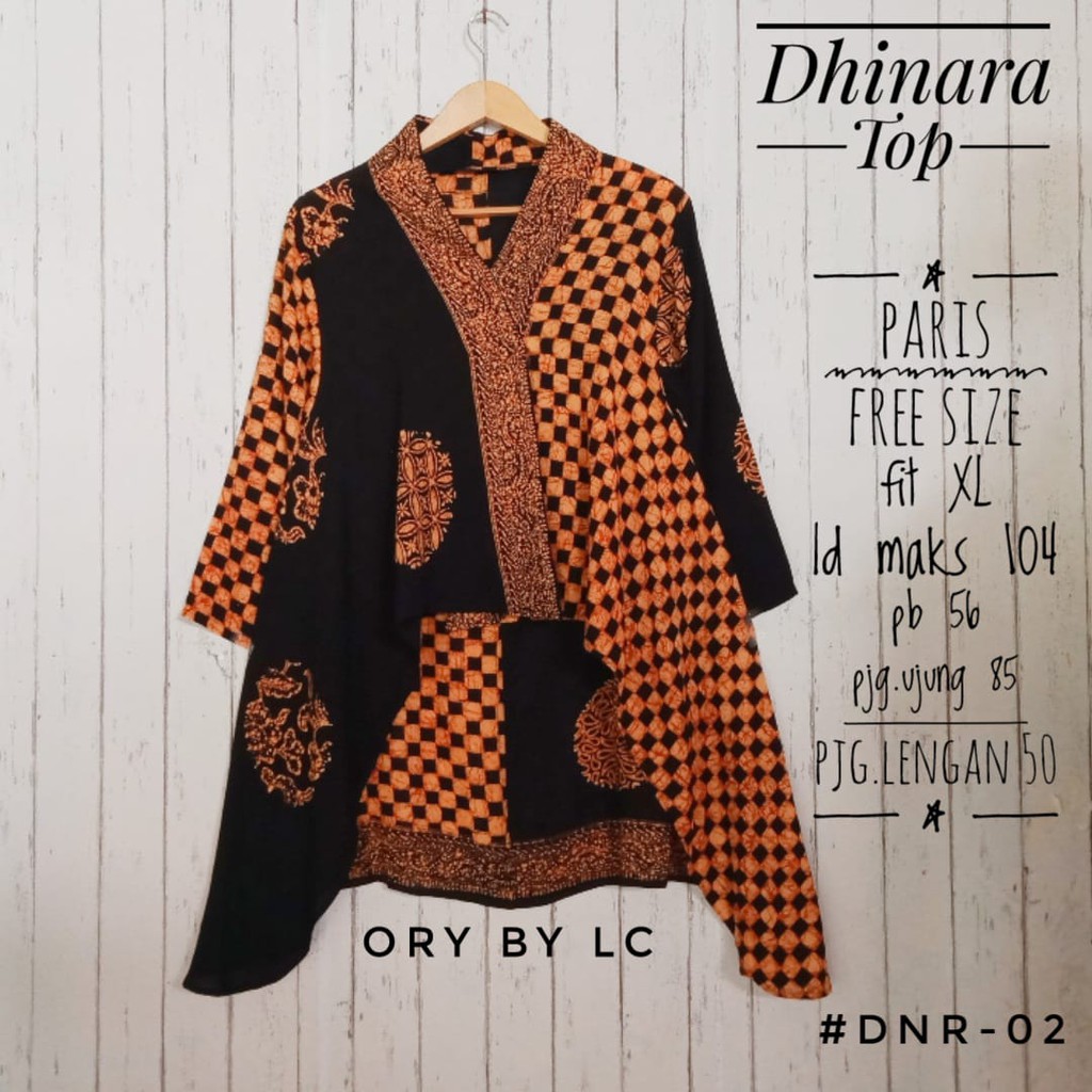 DHINARA TOP| BATIK WANITA  | BLUS BATIK PARIS