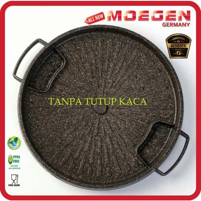 

MOEGEN Bulgogi Pan ALL NEW Grill Barbeque BBQ 32cm Tanpa Tutup Kaca Best Seller