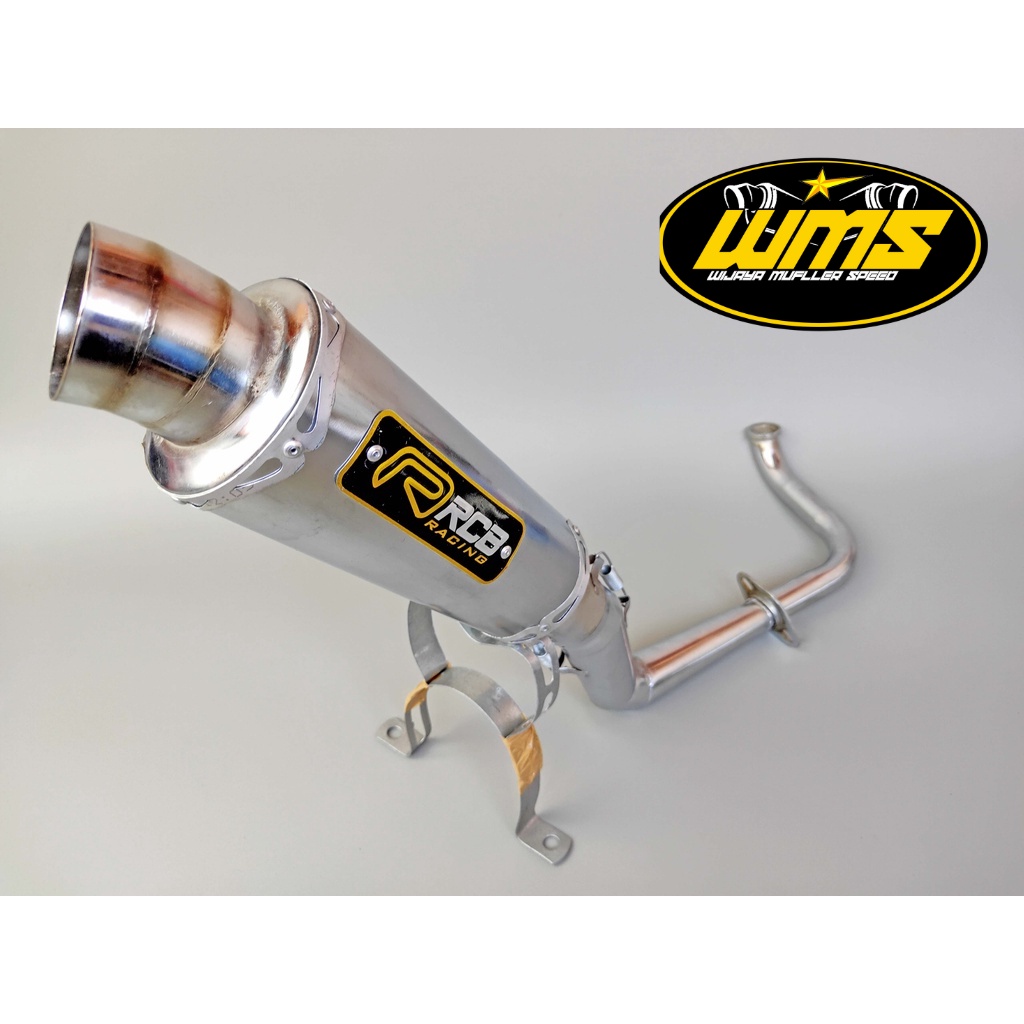 Knalpot racing RCB all bebek supra x 110/125/blade/revo/kharisma/jupiter/shogun/smash/astrea/kirana