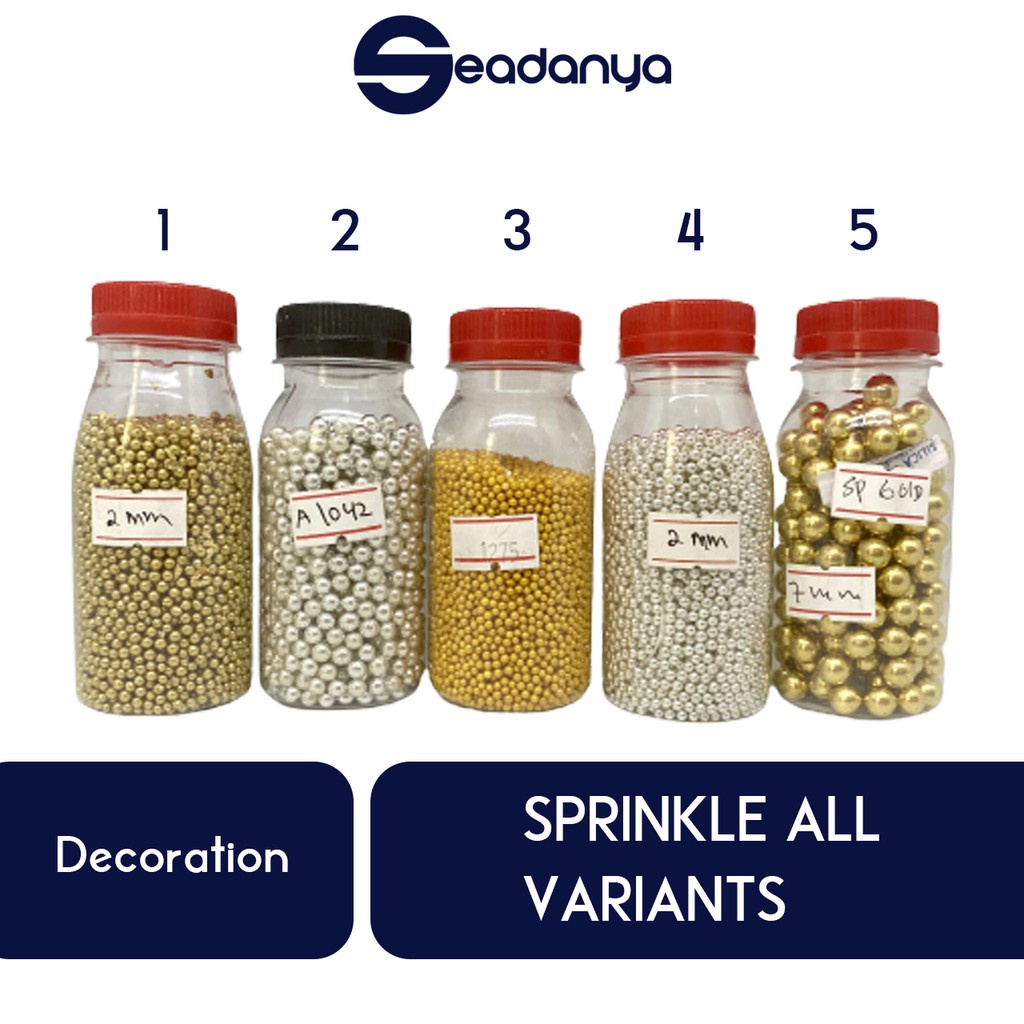 Sprinkle Warna Warni Aneka Bentuk - Topping / Hiasan Kue , Kuetar , Es Krim , Ice Cream , Minuman