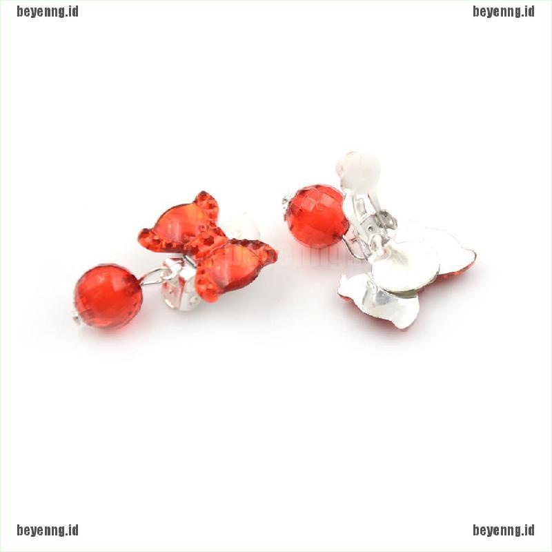 Bey 7 Pasang / Kotak Anting Klip On Tanpa Tindik Untuk Anak Perempuan