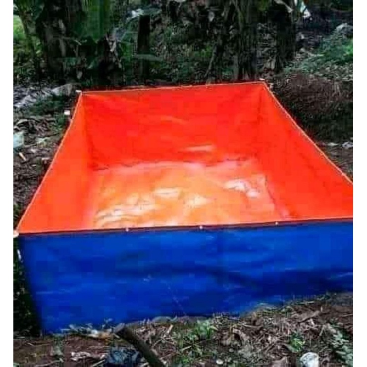 Terpal kolam ikan terpal kotak..300x200x100cm atau 200x300x100