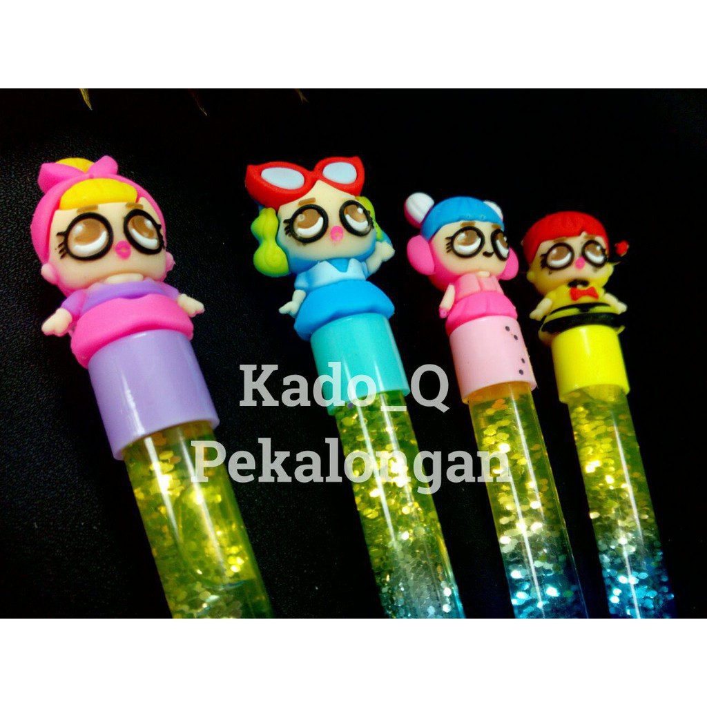 

Pulpen pena glitter karakter murah