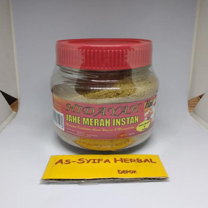 

Jahe merah hidayah toples isi 300 gram