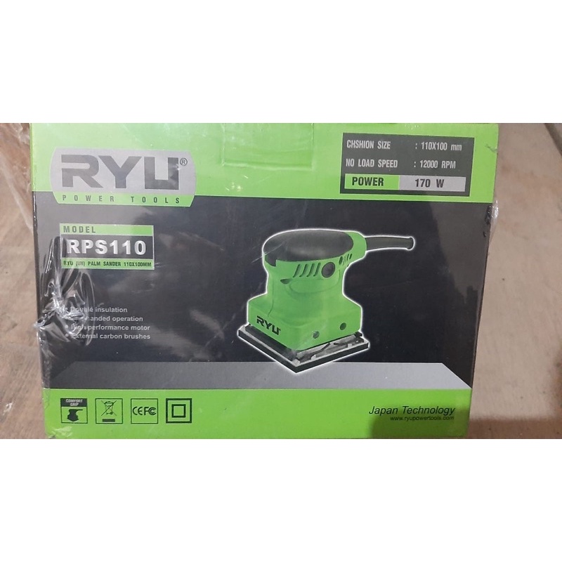 Mesin Amplas Kotak Palm Sander RYU / Mesin Serut Amplas